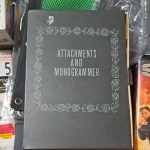 Vintage Sears Kenmore Attachments And Monogrammer Kit